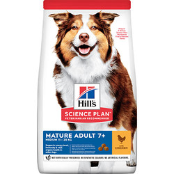 Hills Mature 7+ Tavuklu Orta Irk Yaşlı Köpek Maması 14 Kg - Thumbnail