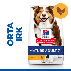 Hills Mature 7+ Tavuklu Orta Irk Yaşlı Köpek Maması 14 Kg - Thumbnail