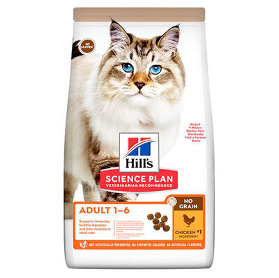 Hills No Grain Chicken Tavuklu Tahılsız Kedi Maması 1,5 Kg + Mama Kabı