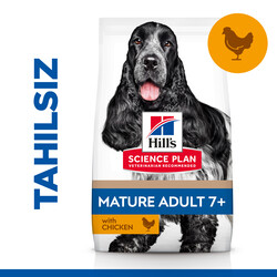 Hills - Hills No Grain Mature 7+ Tavuklu Yaşlı Tahılsız Köpek Maması 2,5 Kg + Temizlik Mendili