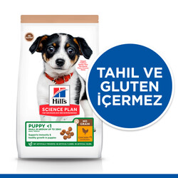 Hills No Grain Puppy Tavuk Küçük ve Orta Irk Yavru Köpek Maması 12 Kg + Mama Kabı - Thumbnail