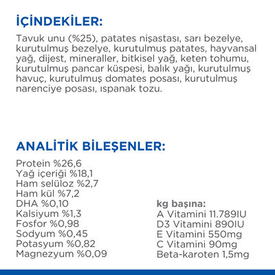 Hills No Grain Puppy Tavuklu Küçük ve Orta Irk Tahılsız Yavru Köpek Maması 2,5 Kg + Temizlik Mendili
