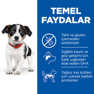 Hills No Grain Puppy Tavuklu Küçük ve Orta Irk Tahılsız Yavru Köpek Maması 2,5 Kg + Temizlik Mendili