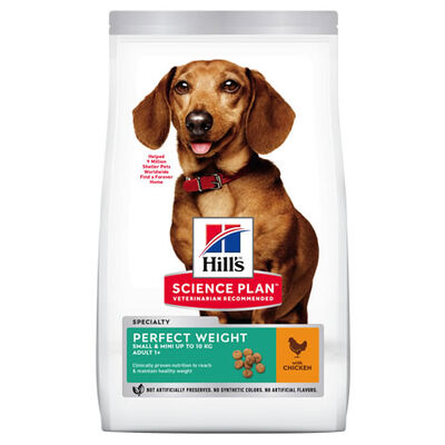 Hill's Perfect Weight Tavuklu Kilo Kontrolü Küçük Irk Köpek Maması 1,5 Kg + Mama Kabı
