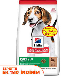 Hills Puppy Kuzulu Yavru Köpek Maması 12 + 2 Kg (Toplam 14 Kg) - Hills