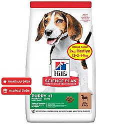 Hills Puppy Kuzulu Yavru Köpek Maması 12 + 2 Kg (Toplam 14 Kg) - Hills