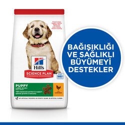 Hills Puppy Large Büyük Irk Tavuklu Yavru Köpek Maması 14,5 Kg + Top Fırlatıcı Oyuncak - Thumbnail