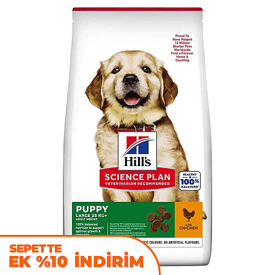 Hills Puppy Large Tavuklu Büyük Irk Tavuklu Yavru Köpek Maması 2,5 Kg - 1