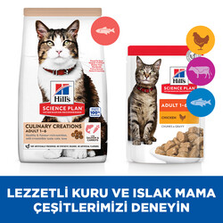 Hill's Culinary Creations Somonlu Havuçlu Kedi Maması 10 Kg - Thumbnail