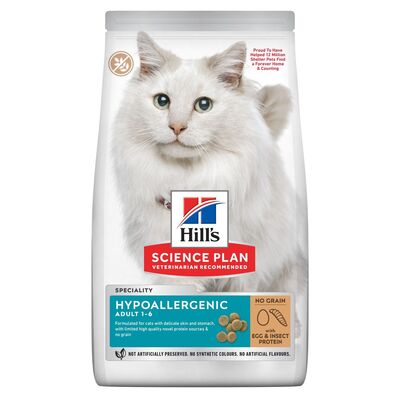 Hills Hypoallergenic Yumurta Ve Böcek Proteinli Kedi Maması 7 Kg 