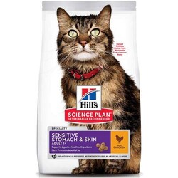 Hills Sensitive Stomach Skin Deri Hassasiyeti Kedi Maması 1,5 Kg + Temizlik Mendili - Thumbnail