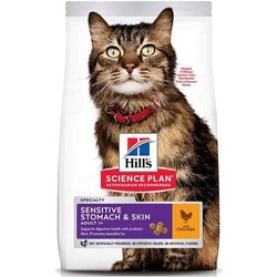 Hills Sensitive Stomach Skin Deri Hassasiyeti Kedi Maması 1,5 Kg + Mama Kabı - Thumbnail