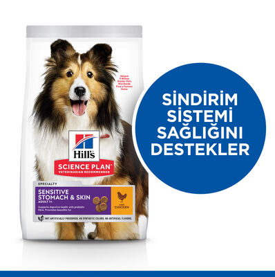 Hills Sensitive Stomach Skin Tavuklu Yetişkin Köpek Maması 2,5 Kg