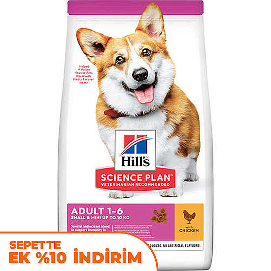 Hills Small & Miniature Küçük Irk Tavuklu Köpek Maması 3 Kg - 1