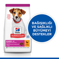 Hills Small & Miniature Puppy Tavuklu Küçük Irk Yavru Köpek Maması 1,5 Kg + Poşet Tutacağı - Thumbnail