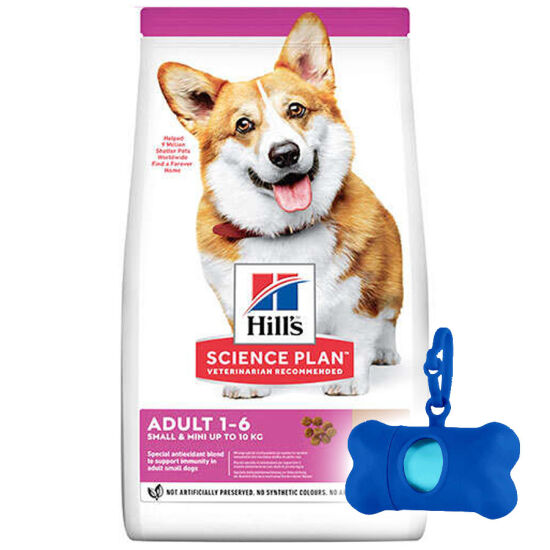 Hills Small & Miniature Küçük Irk Kuzulu Köpek Maması 6 Kg + Poşet Taşıma Çantası - 1
