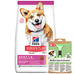 Hill's Small & Minimature Küçük Irk Tavuklu Köpek Maması 6 Kg + 8in1 Köpek Tarağı - Hills