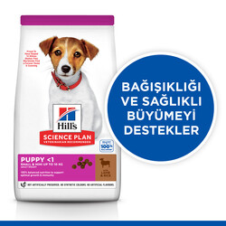 Hills Small & Miniature Puppy Küçük Irk Kuzulu Yavru Köpek Maması 1,5 Kg + Poşet Tutacağı - Thumbnail