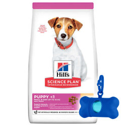 Hills Small & Miniature Puppy Tavuk Küçük Irk Yavru Köpek Maması 3 Kg + Poşet Taşıma Çantası - Hills