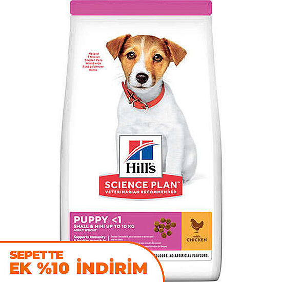 Hills Small & Miniature Puppy Tavuk Küçük Irk Yavru Köpek Maması 3 Kg - 1