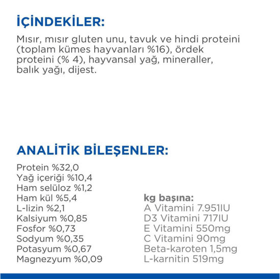 Hills Sterilised Kısırlaştırılmış Ördekli Kedi Maması 3 Kg+ Mama Saklama Kabı - 6