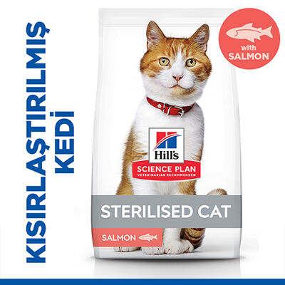 Hills Sterilised Kısırlaştırılmış Somonlu Kedi Maması 3 Kg + Beaphar Malt Macun 100 Gr