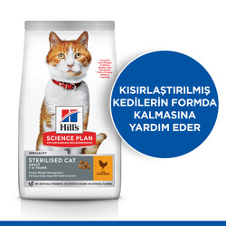 Hills Sterilised Kısırlaştırılmış Tavuklu Kedi Maması 1,5 Kg - Thumbnail