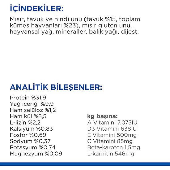 Hills Sterilised Kısırlaştırılmış Tavuklu Kedi Maması 13+2 Kg (Toplam 15 Kg) - 5