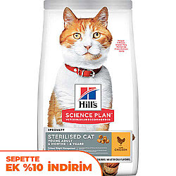 Hills Sterilised Kısırlaştırılmış Tavuklu Kedi Maması 15 Kg - Hills