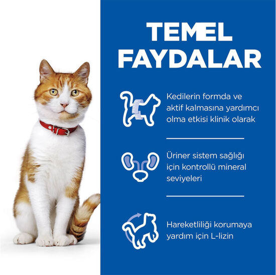Hills Sterilised Kısırlaştırılmış Tavuklu Kedi Maması 3 Kg+ Mama Saklama Kabı - 5