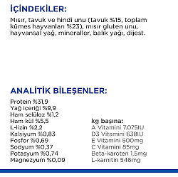 Hills Sterilised Kısırlaştırılmış Tavuklu Kedi Maması 8 + 2 Kg (Toplam 10 Kg) + Moderna Hazneli Mama Kabı - 8