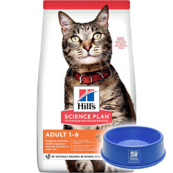 Hills Tavuk Etli Yetişkin Kedi Maması 3 Kg + Mama Kabı - Hills