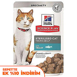 Hills Tender Chunks In Gravy Alabalıklı Kısırlaştırılmış Kedi Yaş Maması 85 Gr - Hills