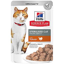 Hills Chunks In Gravy Hindili Kısırlaştırılmış Kedi Yaş Maması 85 Gr - Hills