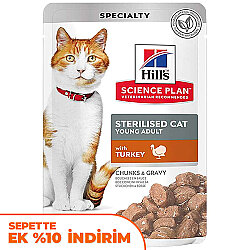 Hills Chunks In Gravy Hindili Kısırlaştırılmış Kedi Yaş Maması 85 Gr - Hills