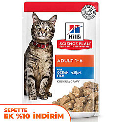 Hills Tender Chunks in Gravy Okyanus Balıklı Kedi Yaş Maması 85 Gr - Hills
