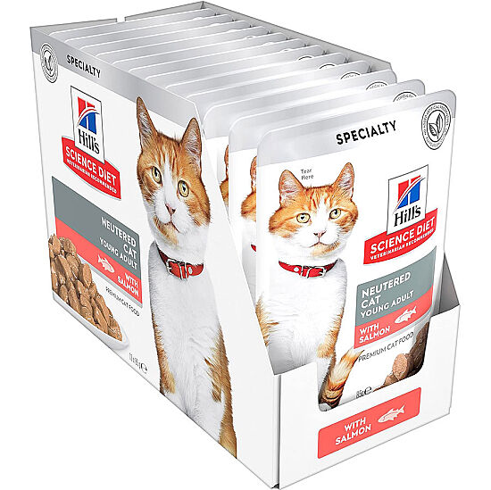 Hills Tender Chunks In Gravy Somonlu Kısırlaştırılmış Kedi Yaş Maması 85 Gr - (12 Adet) - 2