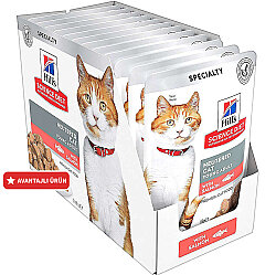 Hills Tender Chunks In Gravy Somonlu Kısırlaştırılmış Kedi Yaş Maması 85 Gr - (12 Adet) - Hills