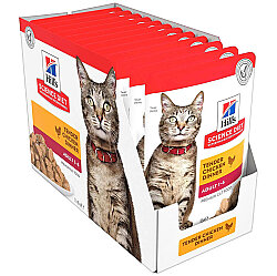 Hills Tender Chunks in Gravy Tavuklu Kedi Yaş Maması 85 Gr - (12 Adet) - Hills
