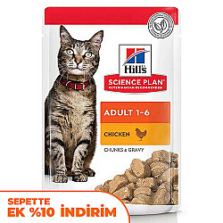 Hills Tender Chunks in Gravy Tavuklu Kedi Yaş Maması 85 Gr - Hills
