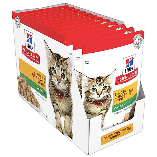 Hills Tender Chunks Kitten Tavuklu Yavru Kedi Yaş Maması 85 Gr - (12 Adet) - 2