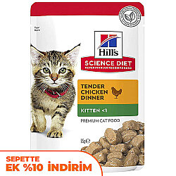 Hills Tender Chunks Kitten Tavuklu Yavru Kedi Yaş Maması 85 Gr - Hills