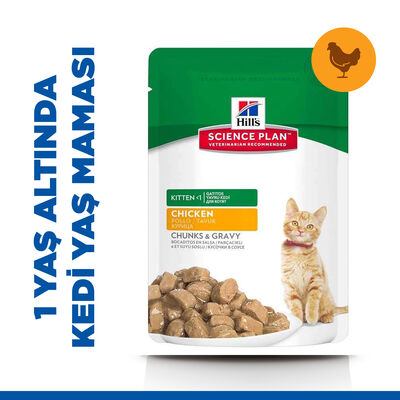 Hills Tender Chunks Kitten Tavuklu Yavru Kedi Yaş Maması 85 Gr