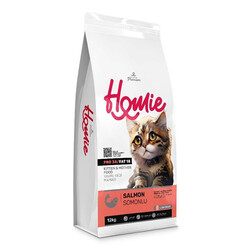 Homie - Homie Kitten Düşük Tahıllı Somonlu Yavru ve Anne Kedi Maması 12 Kg