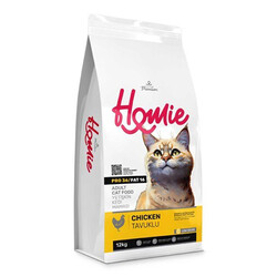 Homie - Homie Pro36 Düşük Tahıllı Tavuklu Kedi Maması 12 Kg + Elekli Paspas