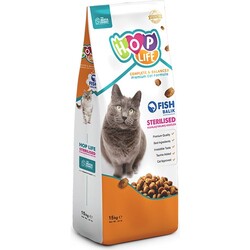 Hop Life Sterilised Balıklı Kısırlaştırılmış Kedi Maması 15 Kg - Hop Life