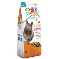 Hop Life Sterilised Tavuk Etli Kısırlaştırılmış Kedi Maması 15 Kg - Hop Life