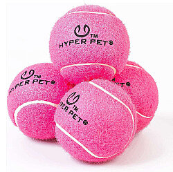 Hyper Pet 4'lü Pembe Tenis Topu (Orta Boy) - Hyper Pet
