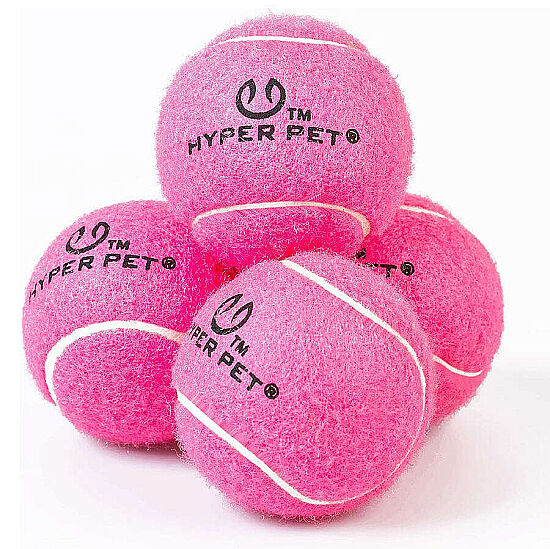 Hyper Pet 4'lü Pembe Tenis Topu (Orta Boy) - 1