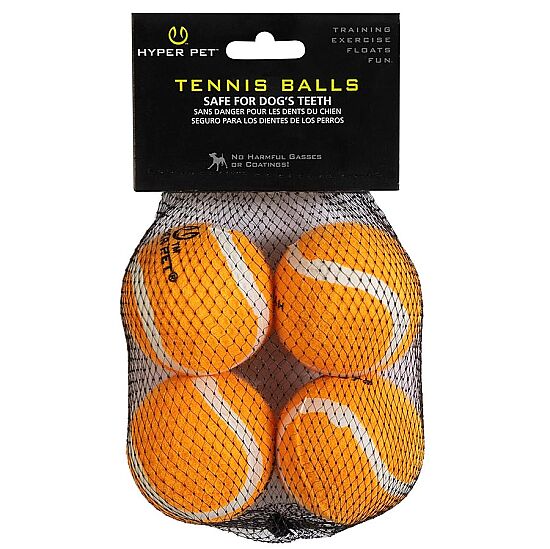 Hyper Pet 4'lü Turuncu Tenis Topu (Orta Boy) - 1